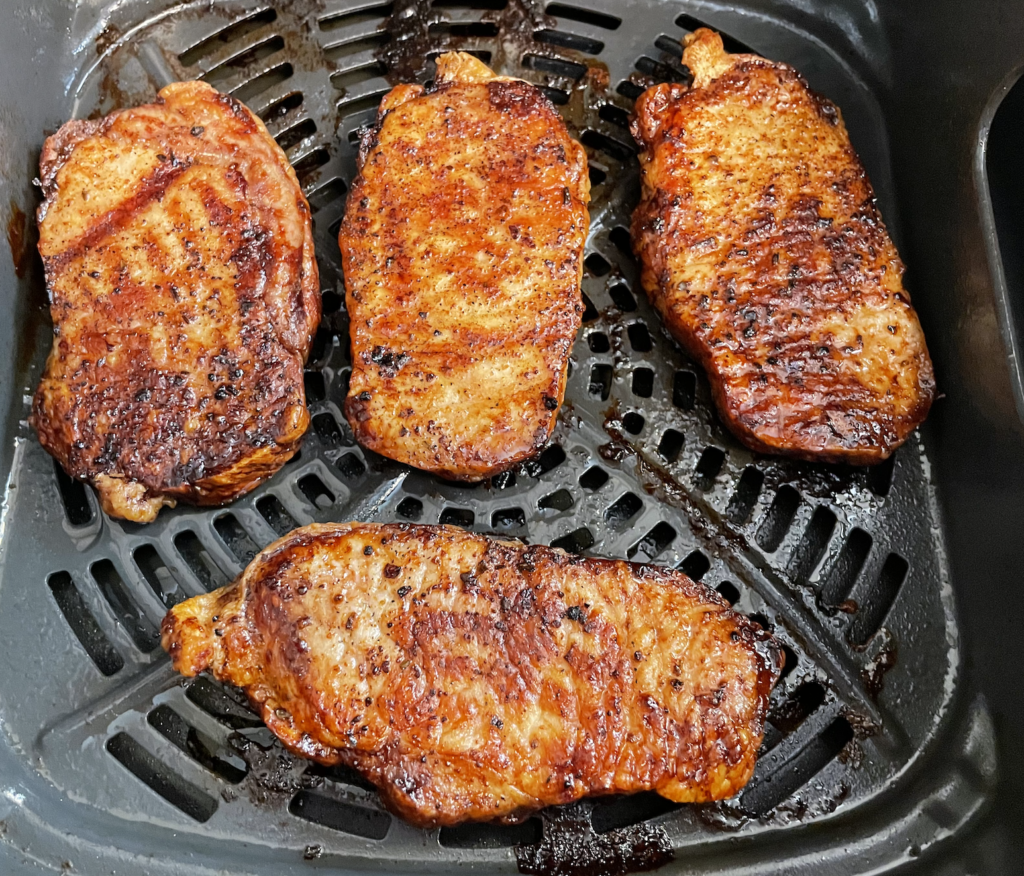 Maple Chipotle Air Fryer Pork Chops
