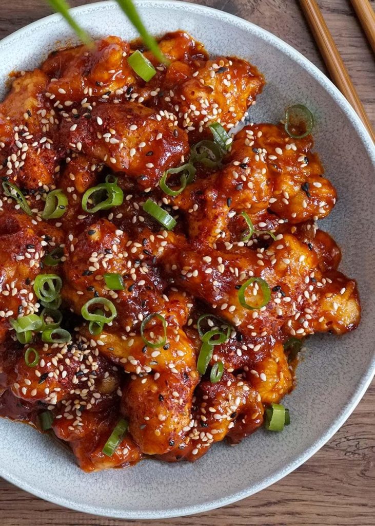 Spicy Korean Chicken And Rice Noodle Bake