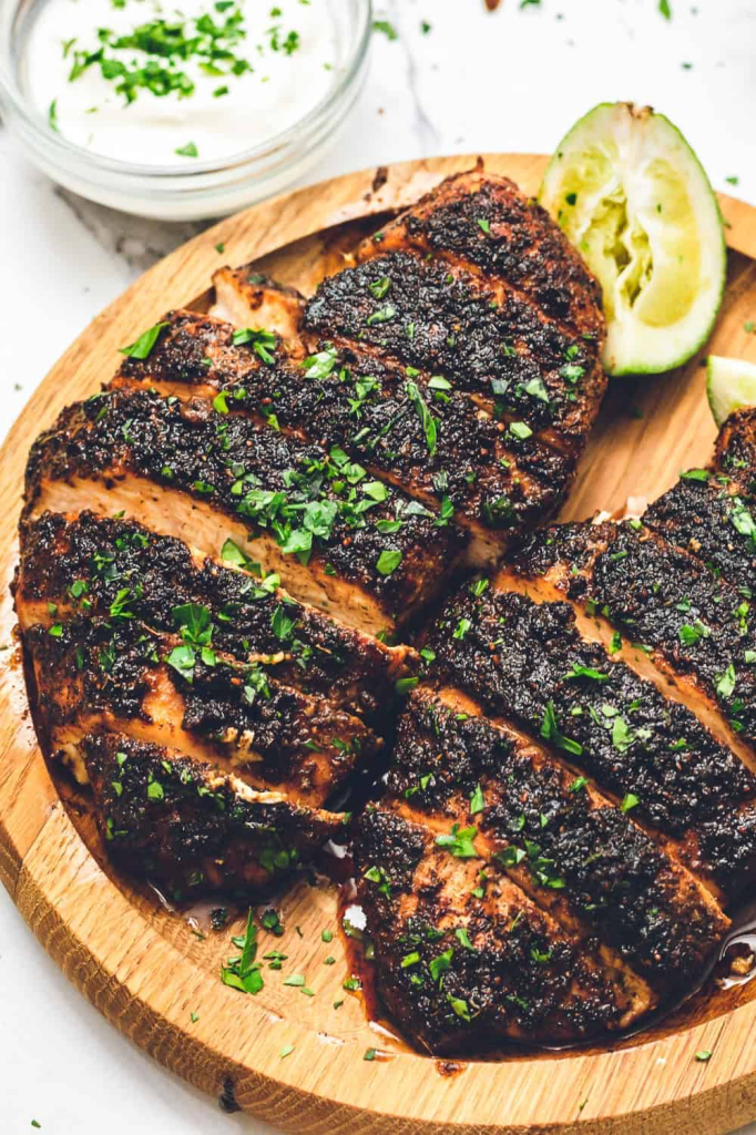 Spicy Blackened Chicken With A Kick