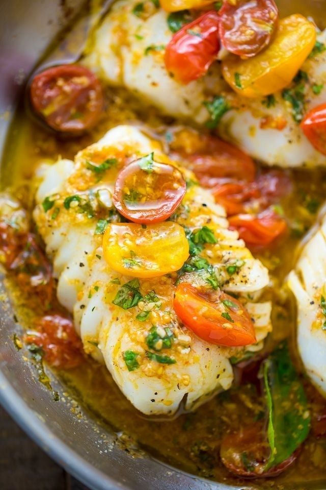 Pan Seared Fish With Pea Salad