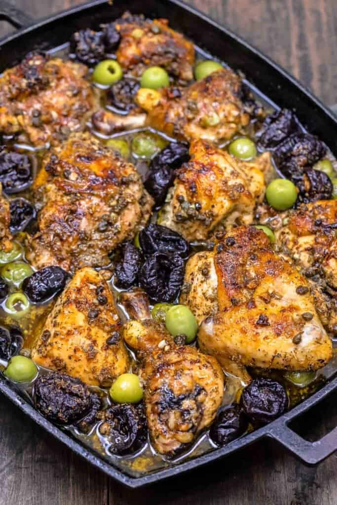 Classic Chicken Marbella With Sweet Prunes And Olives