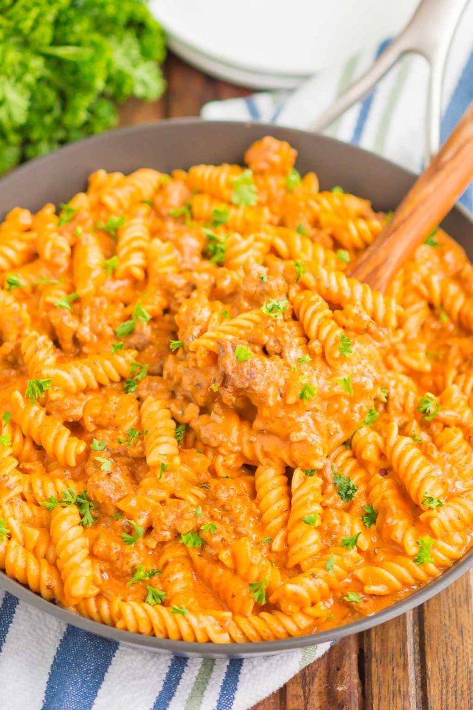 Creamy Beef Pasta Recipe