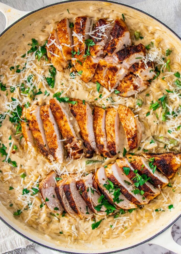 Delicious Chicken And Orzo Bake