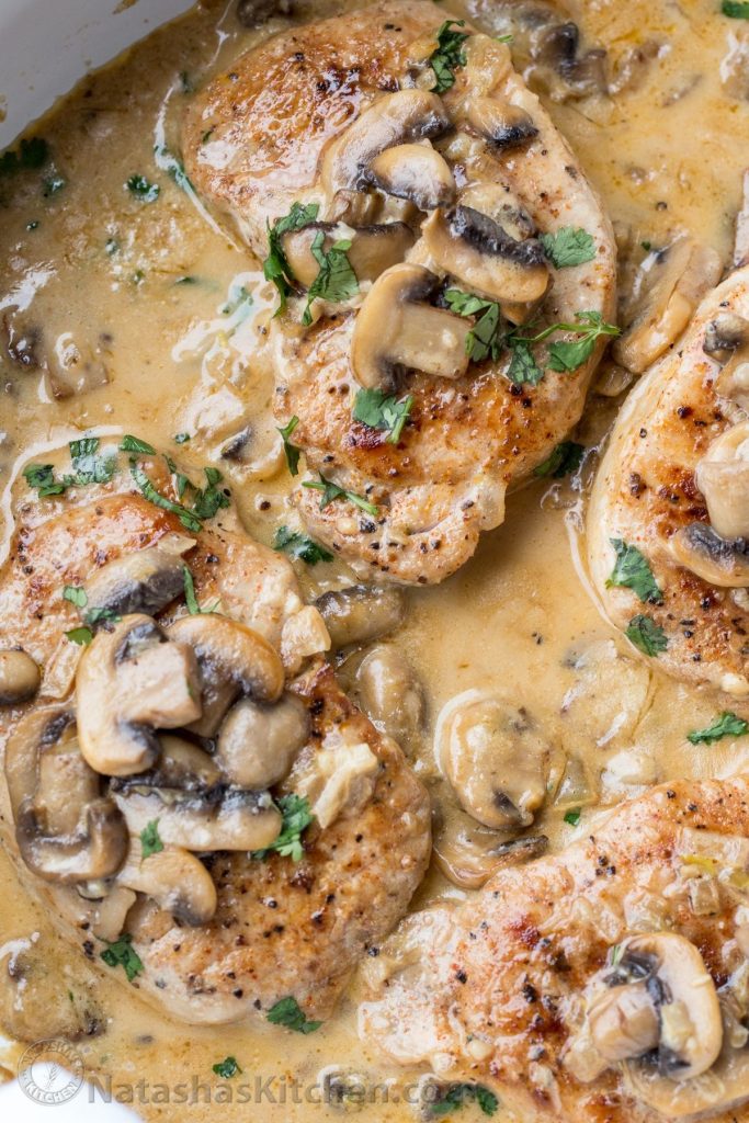Creamy Mushroom Pork Chops Recipe