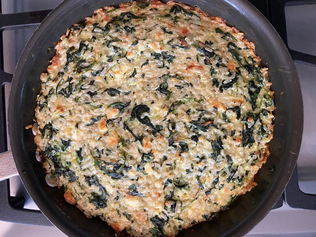 Creamy Spinach, Feta, And Rice Casserole