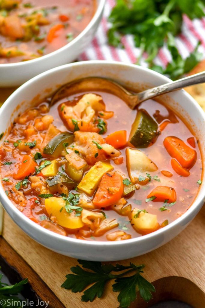 Instant Pot Vegetable Soup With Beans And Potatoes