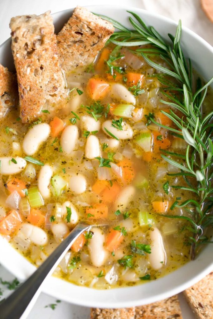Tuscan White Bean Soup With Ditalini Pasta