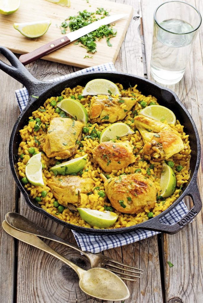 One Pot Turmeric Chicken And Rice Delight
