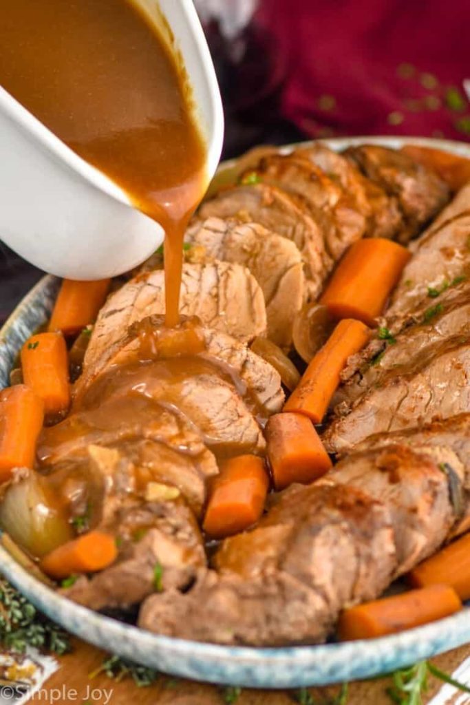 Slow Cooker Pork Tenderloin With Red Wine And Garlic