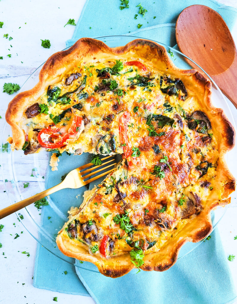 Loaded Vegetarian Quiche Recipe