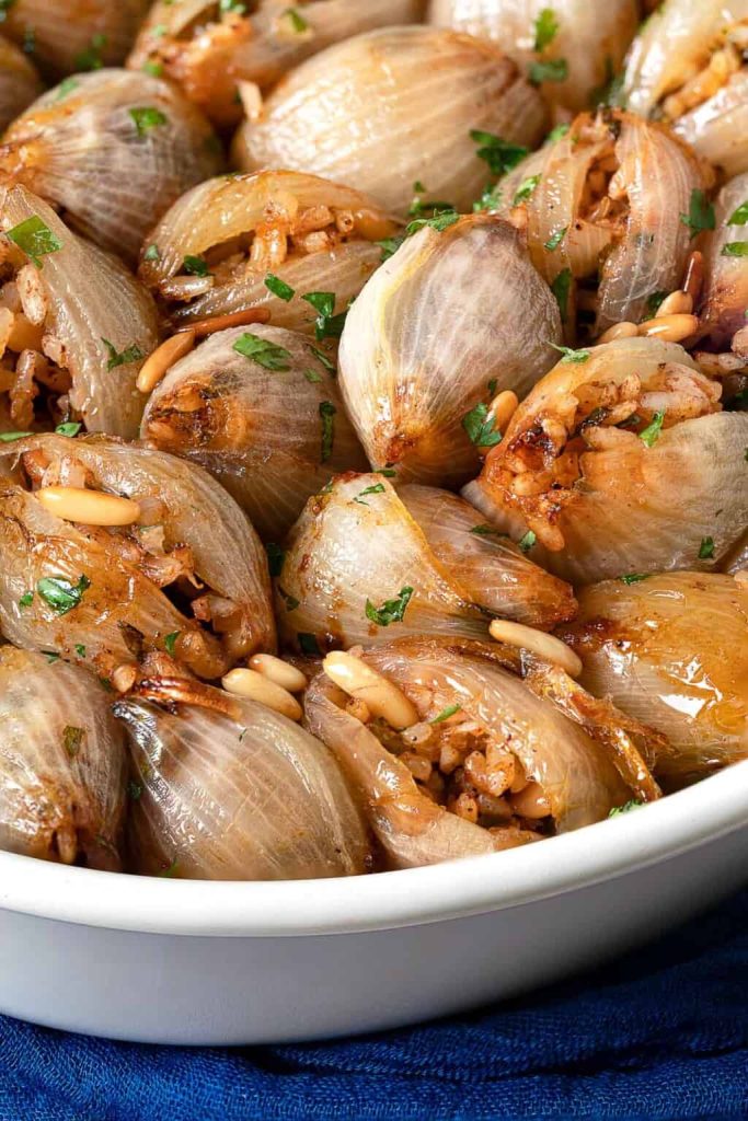 Greek Beef Stuffed Onions Salantourmasi