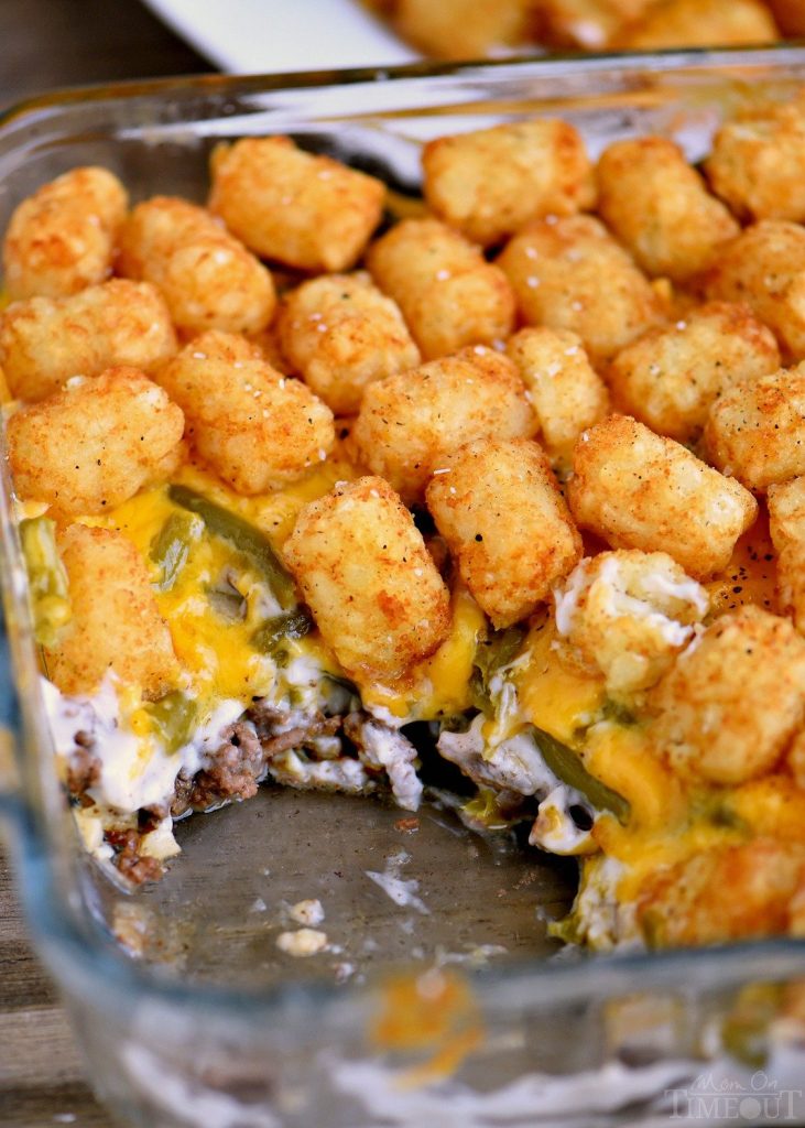 Creamy Tater Tot Casserole With Ground Beef