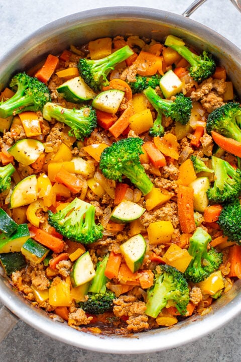 Ground Turkey And Vegetable Stir Fry Recipe