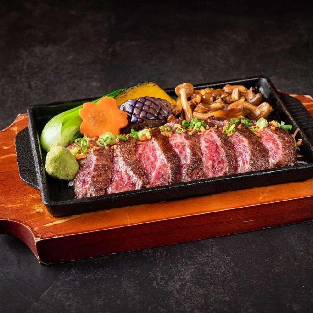 Flame Seared Aburi Steak With Sushi Rice