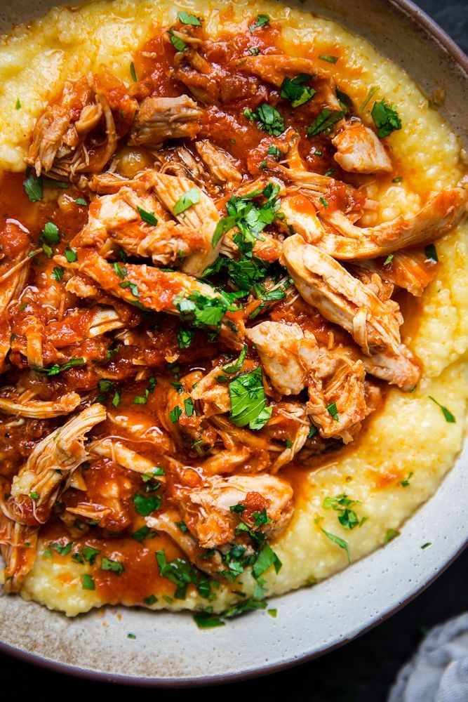 Effortless Instant Pot Chicken Marinara With Polenta
