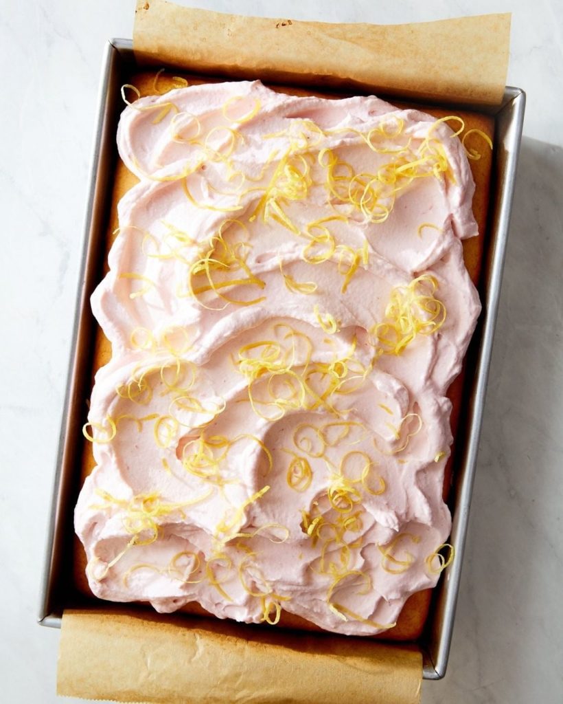 Toomer’s Lemonade Sheet Cake