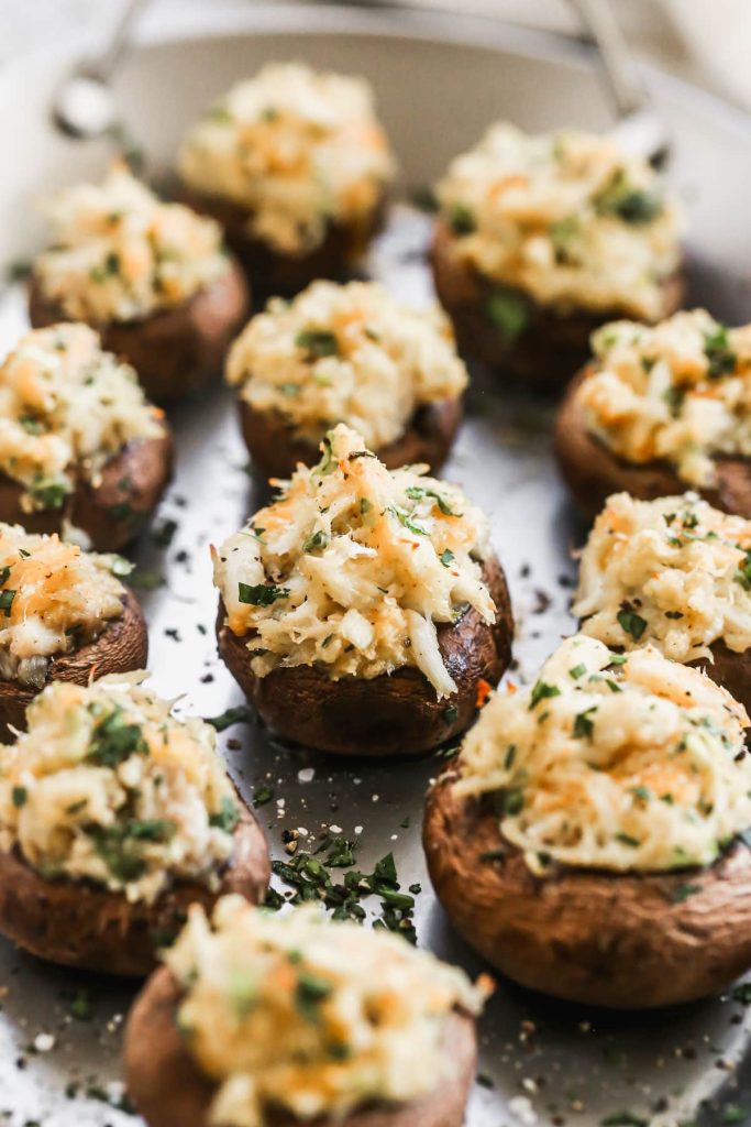 Mouthwatering Stuffed Mushrooms With Crabmeat