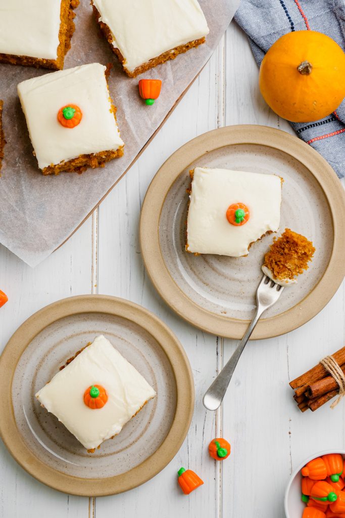 Heavenly Pumpkin Bars With Cream Cheese Frosting