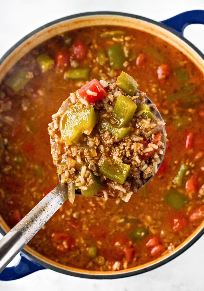 How to Make Hearty Stuffed Pepper Soup