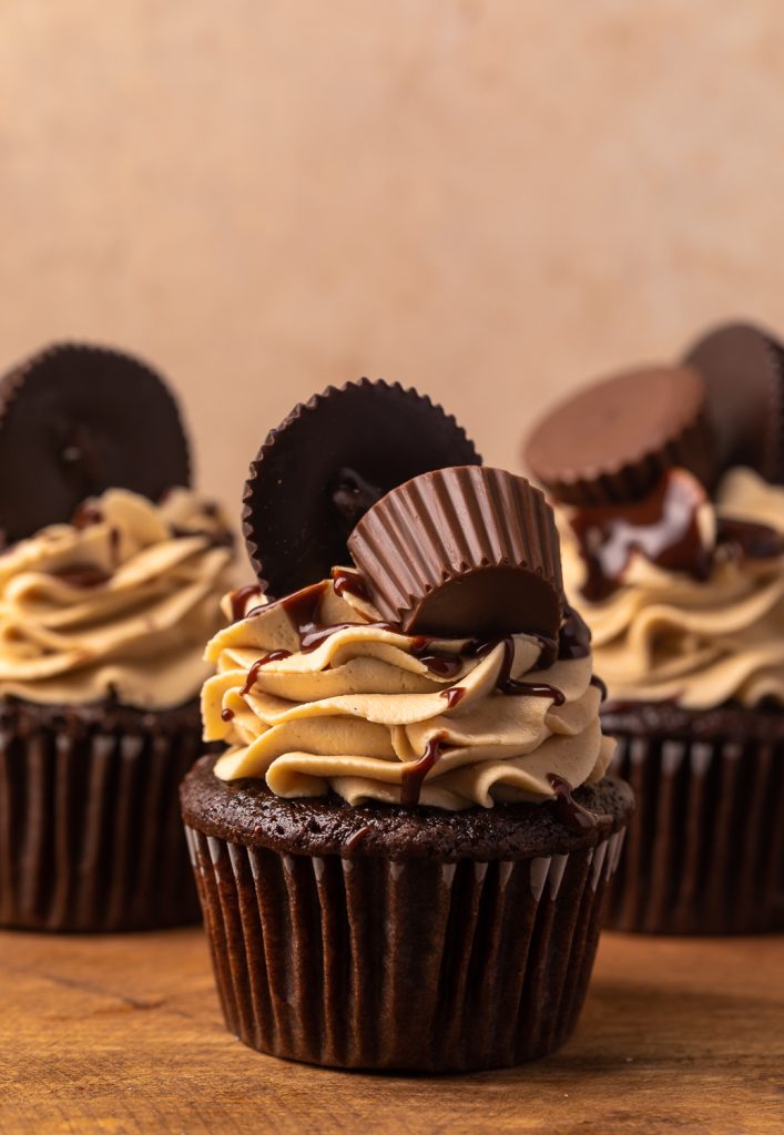 Decadent Chocolate Peanut Butter Cupcakes