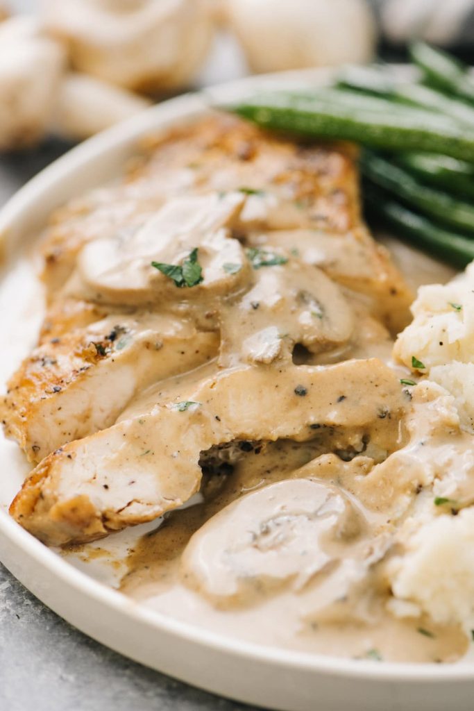 Chicken With Creamy Mushroom Sauce