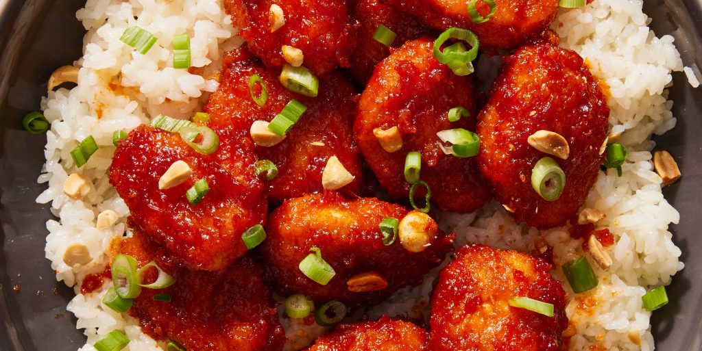 Garlic-Ginger Glazed Chicken Nuggets Recipe